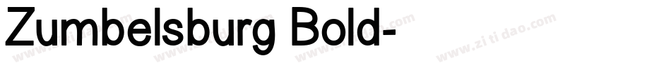 Zumbelsburg Bold字体转换